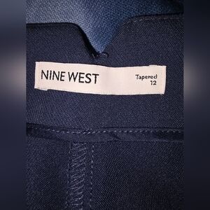 Nine West, Slate Blue, High Rise Tapered Crop, Size 12